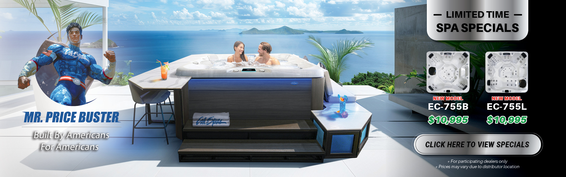 Calspas hot tub being used in a family setting - Bristol